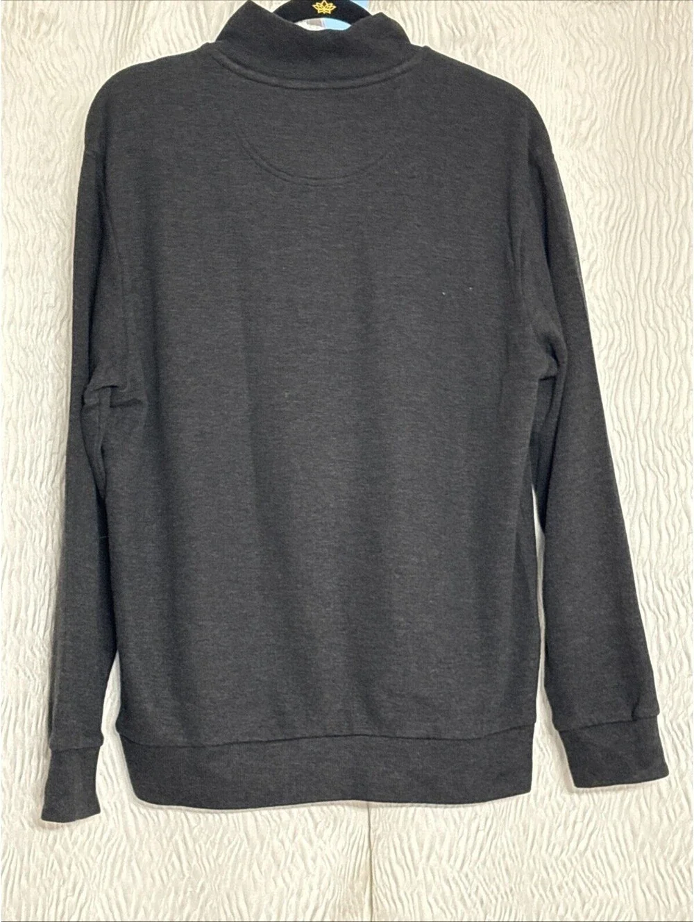 US Polo Association  - 1/4 Zip Long Sleeve Black Sweater - Size Medium